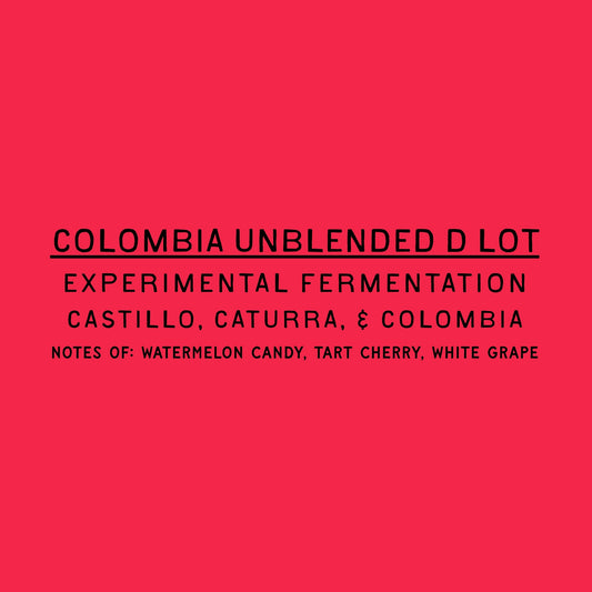 Unblended Development Lot - Experimental Fermentation