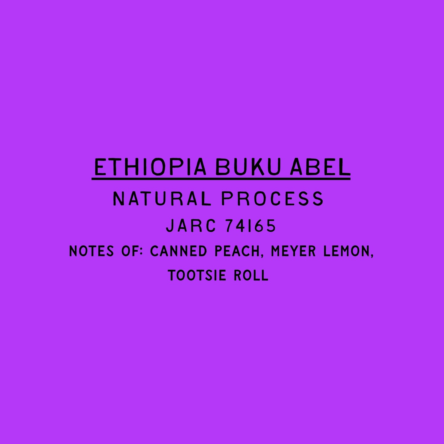 Buku Abel - Natural Ethiopia