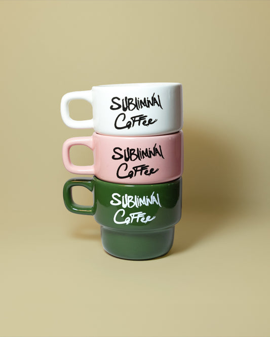 Subliminal Stackable Ceramic Mugs